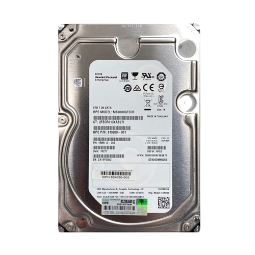 HP 819200-001 | 8TB 7200RPM SATA 6GB/s Hot-Pluggable 3.5-Inch LPc Hard Drive for ProLiant Gen8/Gen9/Gen10/Gen10+/Gen11 Servers Refurbished - Hewlett-Packard (ou HP en abrégé) refurbished available on Gotodirect