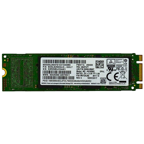 Lenovo 00UP477 | 256GB Triple-Level Cell SATA 6Gb/s M.2 2280 Solid State Drive Refurbished - Lenovo refurbished available on Gotodirect