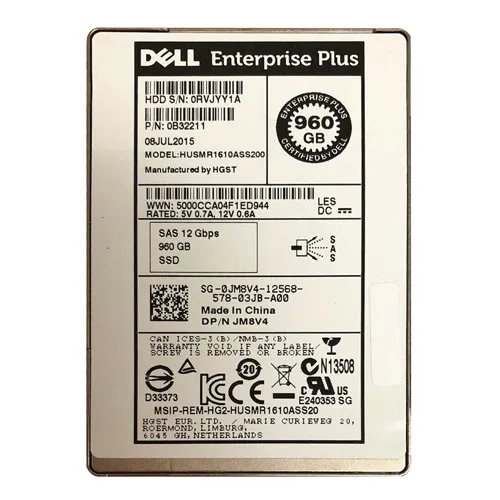 HGST HUSMR1610ASS200 | Ultrastar SSD1600MR Series 1TB Multi-Level Cell SAS 12Gb/s Read Intensive (Crypto Sanitize) 2.5-inch Solid State Drive Refurbished - HGST (a subsidiary of Western Digital) refurbished available on Gotodirect