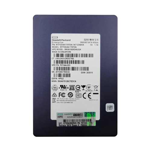 HP MK001920GWUGK | 1.92TB SATA 6Gb/s Hot-Pluggable Mixed Use 2.5-Inch Enterprise Solid State Drive for ProLiant Server and Storage Array Refurbished - Hewlett-Packard (ou HP en abrégé) refurbished available on Gotodirect