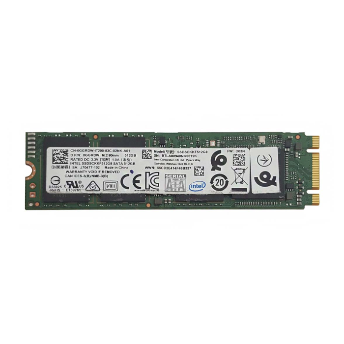 Dell GGRDW | 512GB SATA 6Gb/s M.2 2280 Solid State Drive Refurbished - Dell refurbished available on Gotodirect