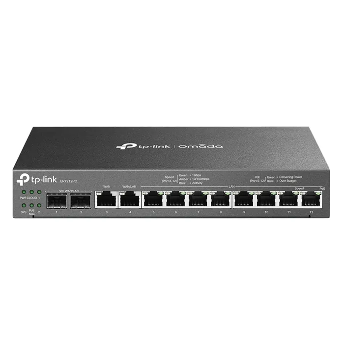 Buy TP-LINK ER7212PC | IEEE 802.3 10-Ports RJ-45 2-Ports SFP Desktop/Wall-mount Gigabit Ethernet VPN Router Refurbished - $322.40 TP-LINK ER7212PC | IEEE 802.3 10-Ports RJ-45 2-Ports SFP Desktop/Wall-mount Gigabit Ethernet VPN Router Refurbished - TP-Link refurbished available on Gotodirect