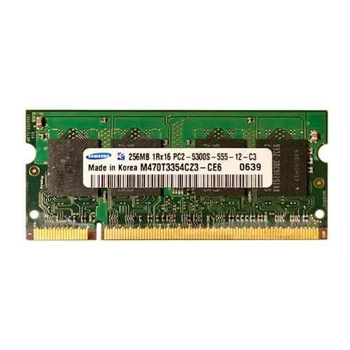 Samsung M470T3354CZ3-CE6 | 256MB DDR2-667MHz PC2-5300 Non-ECC Unbuffered SODIMM CL5 1Rx16 1.8V 200-Pin Memory Module Refurbished - Samsung refurbished available on Gotodirect