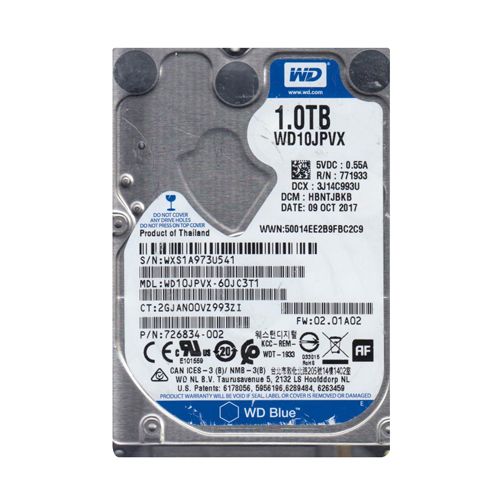 HP 726834-002 | 1TB 5400RPM SATA 6Gb/s 128MB Cache 2.5-Inch Hard Drive Refurbished - Hewlett-Packard (ou HP en abrégé) refurbished available on Gotodirect