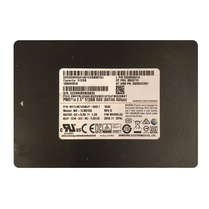 Lenovo 00XK715 | 512GB SATA 6Gb/s 2.5-Inch Solid State Drive Refurbished - Lenovo refurbished available on Gotodirect