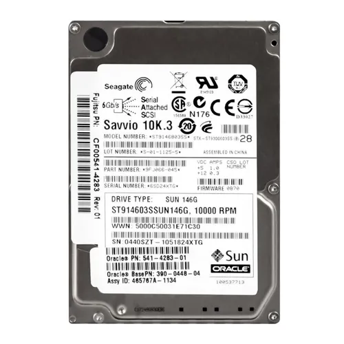 Buy Sun 541-4283-01 | 146GB 10000RPM SAS 3Gb/s SFF 16MB Cache 2.5-Inch Hard Drive Refurbished - $110.00 Sun 541-4283-01 | 146GB 10000RPM SAS 3Gb/s SFF 16MB Cache 2.5-Inch Hard Drive Refurbished - refurbished available on Gotodirect