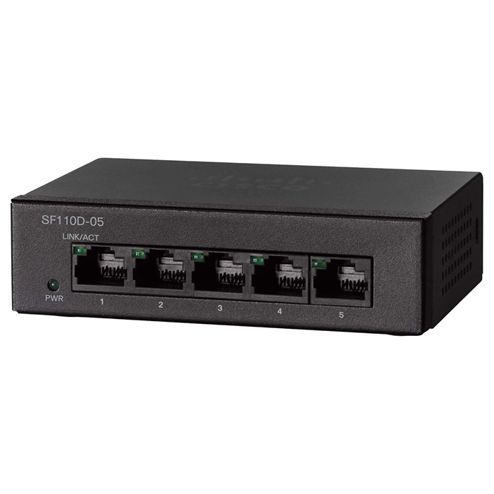 Cisco SF110D-05 | Small Business PoE RJ-45 16-Port X 10/100Base-TX Unmanaged Wall-Mountable Fast Ethernet Desktop Switch Refurbished - Cisco Systems Inc. refurbished available on Gotodirect