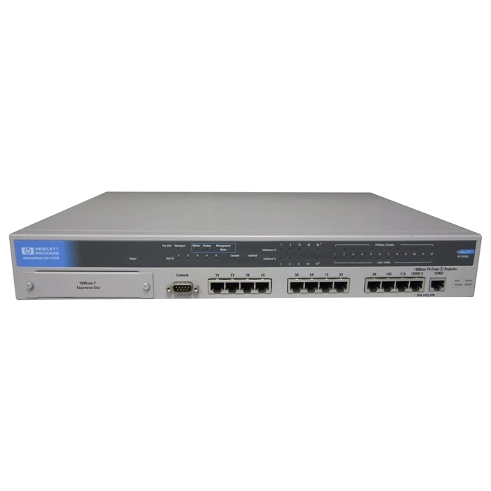 HP J3233-69121 | 12-Port 100Base-T Hub AdvanceStack Switching Network Hub Refurbished - Hewlett-Packard (ou HP en abrégé) refurbished available on Gotodirect