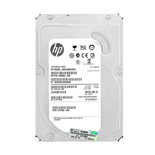 HP 658084-002 | 1TB 7200RPM SATA 6GB/s Hot-Pluggable 3.5-Inch LPc Hard Drive for ProLiant Gen8/Gen9/Gen10/Gen10+/Gen11 Servers Refurbished - Hewlett-Packard (ou HP en abrégé) refurbished available on Gotodirect