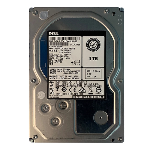 Dell TX8WW | 4TB 7200RPM SAS 12Gb/s Hot-Pluggable (512n) 3.5-Inch Nearline Hard Drive for PowerEdge Server & PowerVault Storage Array Refurbished - Dell refurbished available on Gotodirect
