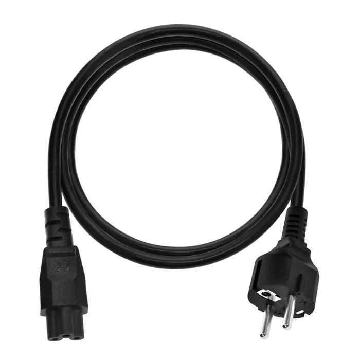 Monoprice 41086 | Power Cord CEE 7/7 (German and French) to IEC 60320 C5 2.5A/250V 2-Prong Black 6ft Refurbished -  refurbished available on Gotodirect