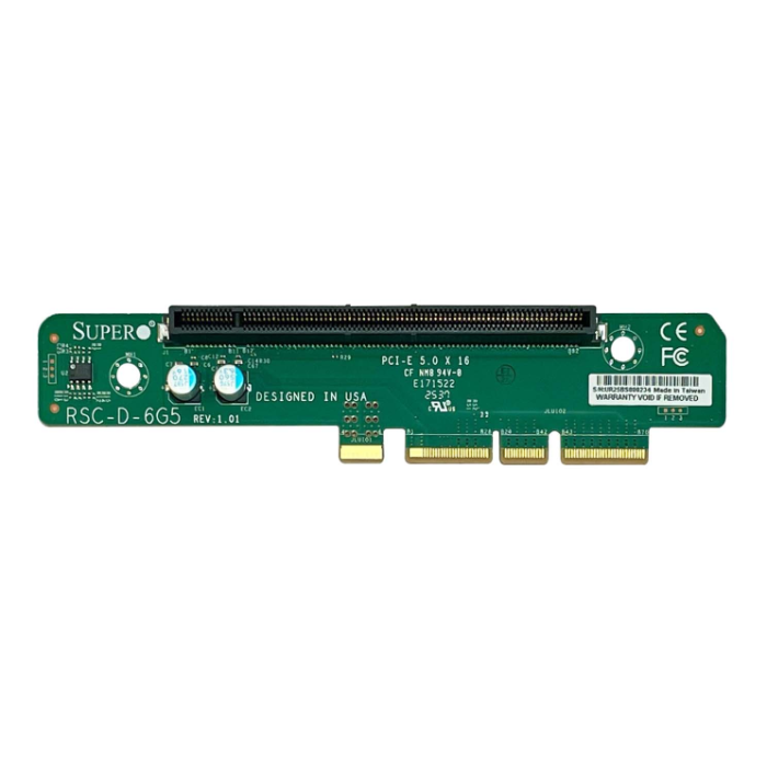 Supermicro RSC-D-6G5 | LHS PCIe x16 1U Passive Riser Card Refurbished -  refurbished available on Gotodirect