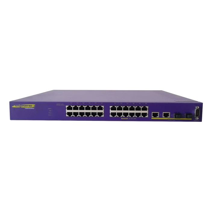Extreme Networks X150-24T | Summit X150 Series 24 x RJ-45 Ports 10/100Base-TX + 2 x Shared SFP Ports Layer 2 Managed Gigabit Ethernet Network Switch Refurbished -  refurbished available on Gotodirect