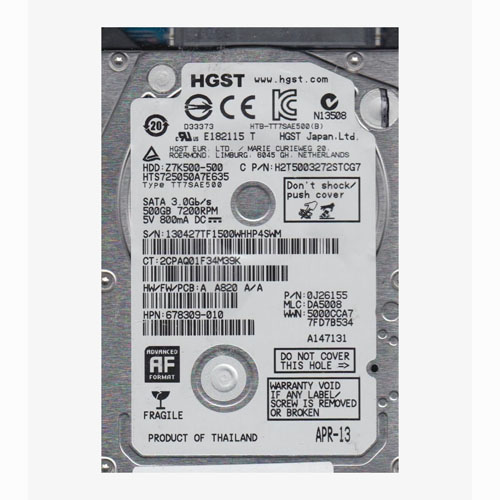 HP 678309-010 | 500GB 7200RPM SATA 3Gb/s 16MB Cache SFF 2.5-Inch Hard Drive Refurbished - Hewlett-Packard (ou HP en abrégé) refurbished available on Gotodirect