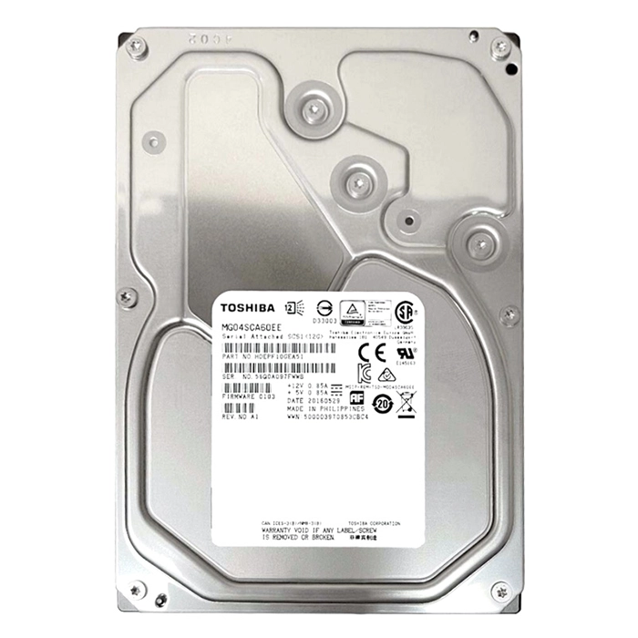 Toshiba MG04SCA60EE | Enterprise Capacity 6TB 7200RPM SAS 12Gb/s 128MB Cache (512e) 3.5-Inch Nearline Hard Drive Refurbished - Toshiba refurbished available on Gotodirect