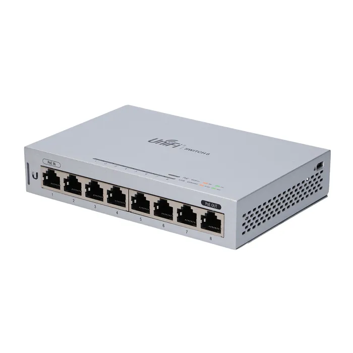 Ubiquiti US-8-5 | UniFi 8 x RJ-45 Ports 1000Base-T 1 x PoE Passthrough Port Layer 2 Managed Gigabit Ethernet Network Switch Refurbished - Ubiquiti refurbished available on Gotodirect