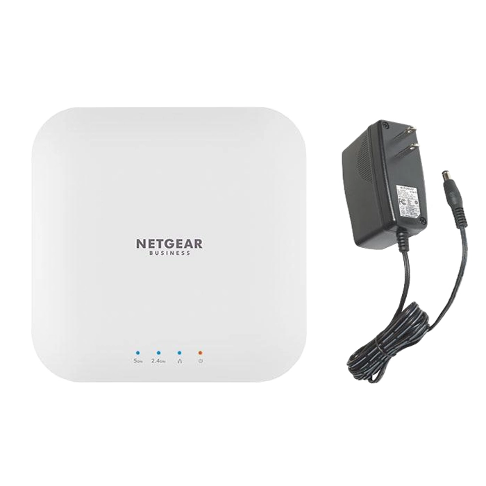 Netgear WAX214PA-100NAS | Essentials WiFi 6 AX1800 Dual Band Wall/Ceiling Mount with Power Supply, Local Management Refurbished - Netgear refurbished available on Gotodirect