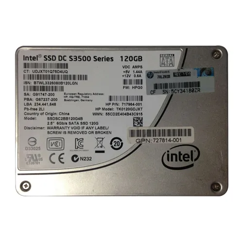 Intel SSDSC2BB120G4B | DC S3500 120GB Multi-Level Cell SATA 6Gb/s 2.5-Inch Solid State Drive Refurbished - Intel refurbished available on Gotodirect