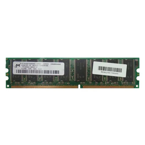 Micron MT16VDDT6464AG-40BG5 | 512MB DDR-400MHz PC3200 Non-ECC Unbuffered UDIMM CL3 2Rx8 2.5V 184-Pin Memory Module Refurbished -  refurbished available on Gotodirect