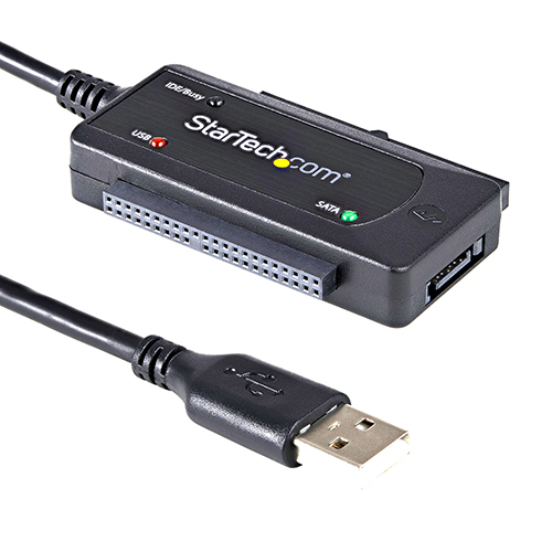 StarTech USB2SATAIDE | USB 2.0 to SATA/IDE Combo Adapter for 2.5/3.5-inch SSD/HDD Refurbished - StarTech.com (standardized as per the brand's official website refurbished available on Gotodirect