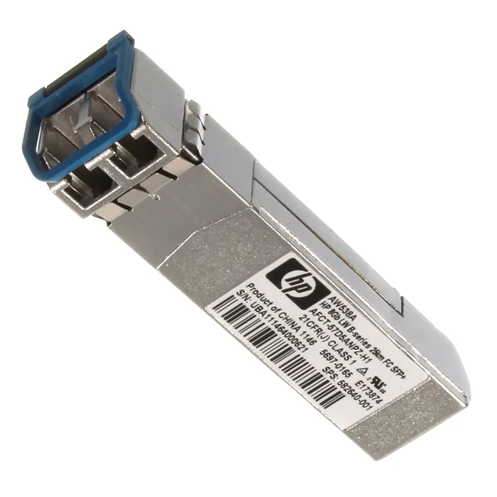 Buy HP AW538A | B-Series 8GBase-LR Extended Long Wave Single-Mode Fibre 1310nm 25km Fibre Channel Duplex LC Connector SFP+ Transceiver Module Refurbished - $203.55 HP AW538A | B-Series 8GBase-LR Extended Long Wave Single-Mode Fibre 1310nm 25km Fibre Channel Duplex LC Connector SFP+ Transceiver Module Refurbished - Hewlett-Packard (ou HP en abrégé) refurbished available on Gotodirect