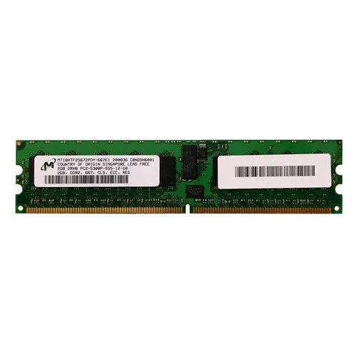 Micron MT18HTF25672PDY-667E1 | 2GB DDR2-667MHz PC2-5300 ECC Registered RDIMM CL5 2Rx8 1.8V 240-Pin Memory Module Refurbished -  refurbished available on Gotodirect