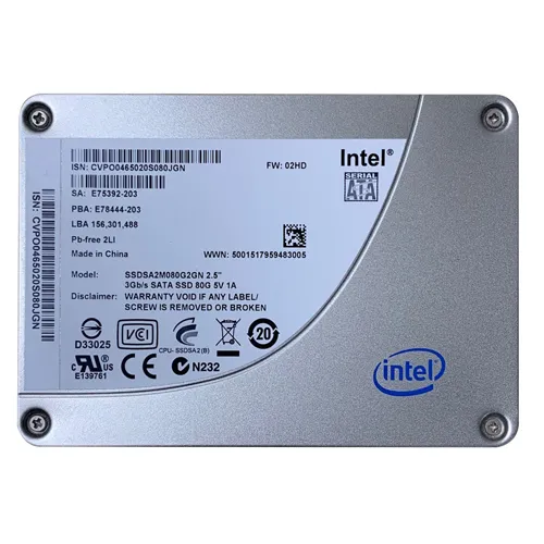 Intel SSDSA2M080G2GN | X25-M 80GB Multi-Level Cell SATA 3Gb/s 2.5-Inch Solid State Drive Refurbished - Intel refurbished available on Gotodirect