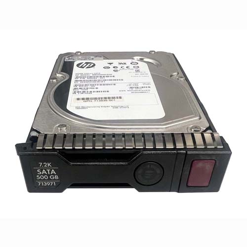 HP 713971-001 | 500GB 7200RPM SATA 6Gb/s LFF Hot-Pluggable 3.5-inch Midline Hard Drive for Gen8 to Gen10 ProLiant Server Refurbished - Hewlett-Packard (ou HP en abrégé) refurbished available on Gotodirect