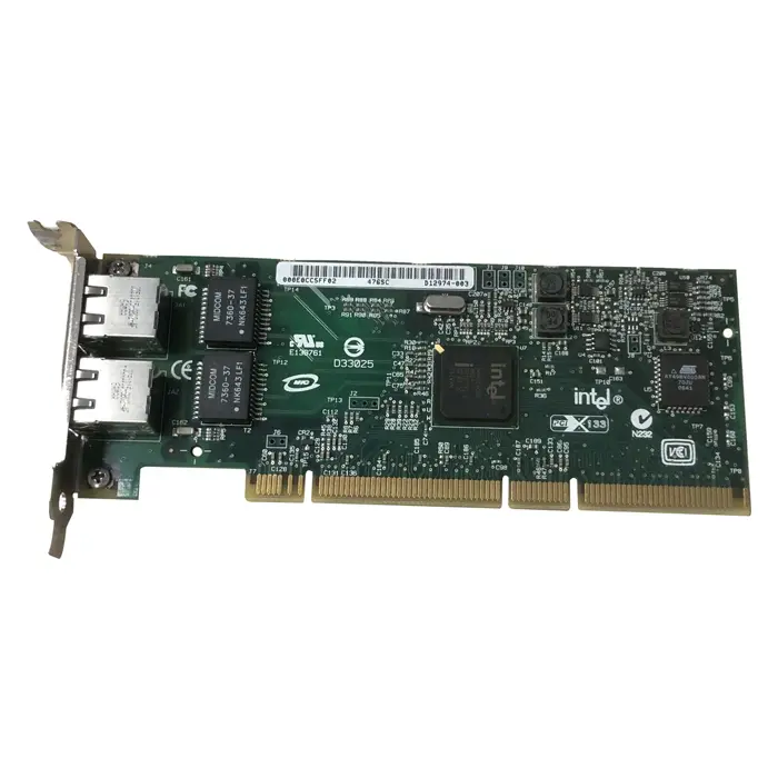 Intel D12974-003 | PRO/1000 GT Dual-Ports RJ-45 1Gb/s 10Base-T/100Base-TX/1000Base-T Gigabit Ethernet 133MHz PCI-X Network Server Adapter Refurbished - Intel refurbished available on Gotodirect