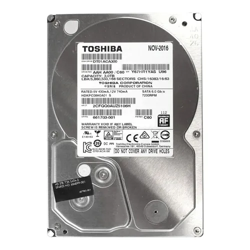 Buy HP 661703-001 | 3TB 7200RPM SATA 6Gb/s 3.5-Inch Hard Drive Refurbished - $269.97 HP 661703-001 | 3TB 7200RPM SATA 6Gb/s 3.5-Inch Hard Drive Refurbished - Hewlett-Packard (ou HP en abrégé) refurbished available on Gotodirect