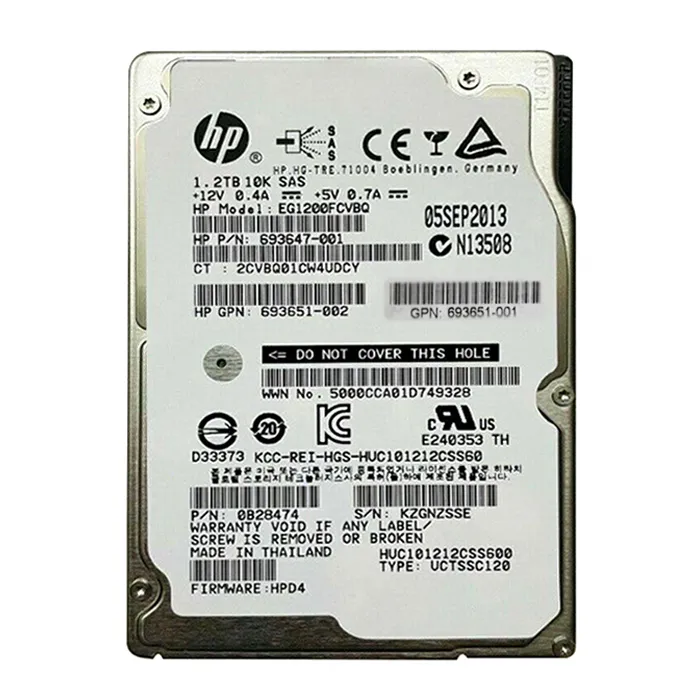Hitachi 0B28474 | 3Par 1.2TB 10000RPM SAS 6Gb/s 2.5-Inch Hard Drive Refurbished -  refurbished available on Gotodirect