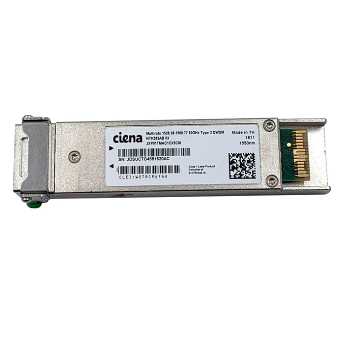 Buy Ciena NTK583AB | 10Gb/s 10GBase-DWDM Single-mode Fiber 80km 1530nm to 1565nm DOM XFP Transceiver Module Refurbished - $1176.67 Ciena NTK583AB | 10Gb/s 10GBase-DWDM Single-mode Fiber 80km 1530nm to 1565nm DOM XFP Transceiver Module Refurbished - refurbished available on Gotodirect