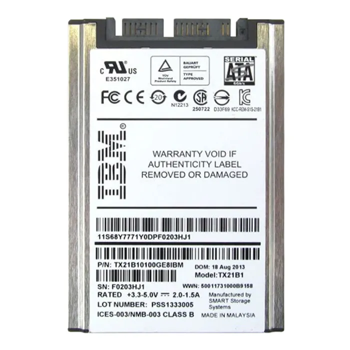 IBM 68Y7771 | 100GB Multi-Level Cell SATA 6Gb/s 1.8-Inch Solid State Drive Refurbished -  refurbished available on Gotodirect