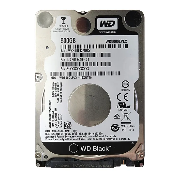 Western Digital WD5000LPLX-16ZNTT0 | Black 500GB 2.5-inch 6GB/s SATA 7200RPM 32MB Cache Laptop Hard Drive Refurbished - Western Digital refurbished available on Gotodirect