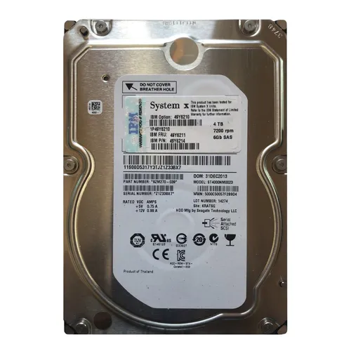 Buy IBM 49Y6214 | 4TB 7200RPM Near Line SAS 6Gb/s Hot-Swappable 3.5-Inch Hard Drive Refurbished - $464.75 IBM 49Y6214 | 4TB 7200RPM Near Line SAS 6Gb/s Hot-Swappable 3.5-Inch Hard Drive Refurbished - refurbished available on Gotodirect