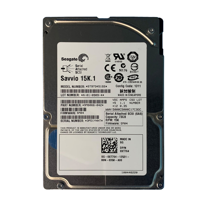 Dell 0XT764 | 73GB 15000RPM SAS 3Gb/s Hot-Pluggable 16MB Cache 2.5-Inch Hard Drive for PowerEdge Server Refurbished - Dell refurbished available on Gotodirect