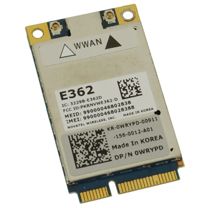 Dell 0WRYPD | E362 Mini-PCI Express Mobile Broadband LTE/4G WWAN Network Card Refurbished - Dell refurbished available on Gotodirect