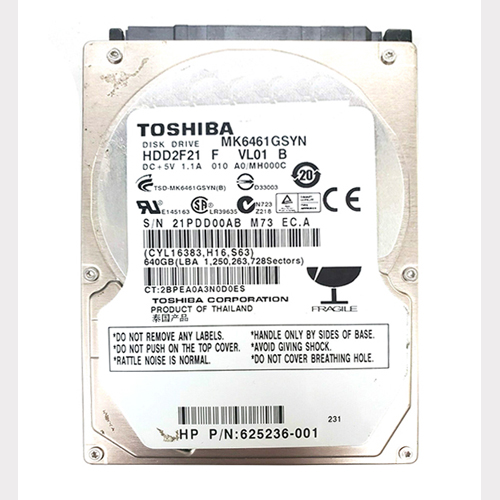 Buy HP 625236-001 | 640GB 7200RPM SATA 3Gb/s 2.5-Inch Hard Drive Refurbished - $191.76 HP 625236-001 | 640GB 7200RPM SATA 3Gb/s 2.5-Inch Hard Drive Refurbished - Hewlett-Packard (ou HP en abrégé) refurbished available on Gotodirect