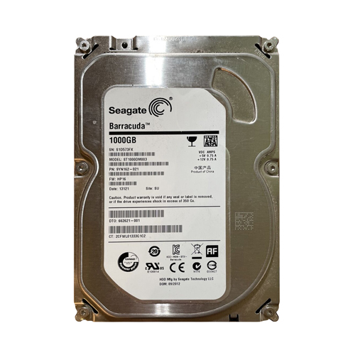 HP 662621-001 | 1TB 7200RPM SATA 6Gb/s NCQ LFF 3.5-inch Midline Hard Drive Refurbished - Hewlett-Packard (ou HP en abrégé) refurbished available on Gotodirect