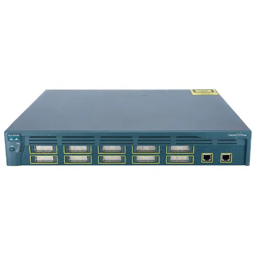 Cisco WS-C3550-12G | Catalyst 3500 Series 3550-12 10 x RJ-45 Ports 10/100/1000Base-T + 2 x SFP mini-GBIC Ports Layer 2 Managed Rack-mountable Stackable Gigabit Ethernet Network Switch Refurbished - Cisco Systems Inc. refurbished available on Gotodirect