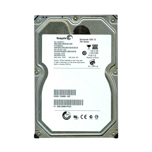 HP 534960-002 | 750GB 7200RPM SATA 3Gb/s 16MB Cache 3.5-inch Hard Drive Refurbished - Hewlett-Packard (ou HP en abrégé) refurbished available on Gotodirect