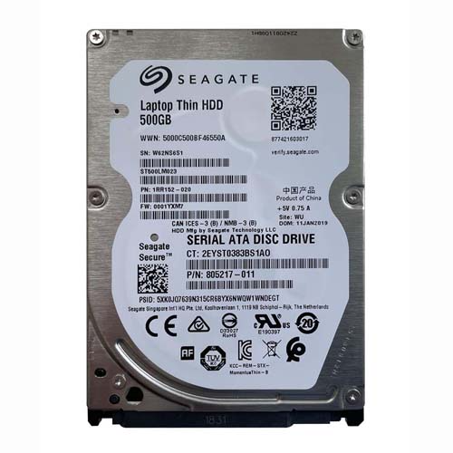 HP 805217-011 | 500GB 7200RPM SATA 6Gb/s 32MB Cache 2.5-inch Hard Drive Refurbished - Hewlett-Packard (ou HP en abrégé) refurbished available on Gotodirect