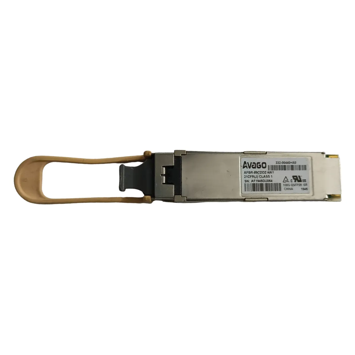 Avago AFBR-89CDDZ-NA1 | 100Gb/s 100GBase-SR4 100m 850nm QSFP28 Transceiver Module Refurbished -  refurbished available on Gotodirect