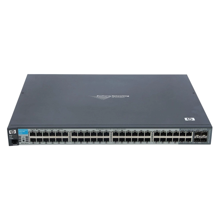 HP J9022-69001 | ProCurve 2810 Series 2810-48G 44 x RJ-45 Ports 10/100/1000Base-T + 4 x Dual Personality RJ-45/SFP (mini-GBIC) Ports Layer 2 Managed Rack-mountable Stackable Gigabit Ethernet Network Switch Refurbished - Hewlett-Packard (ou HP en abrégé) refurbished available on Gotodirect