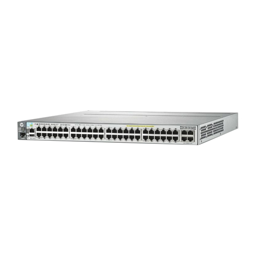 HP J9588A | Aruba 3800 Series 3800-48G-PoE+-4XG 48 x 10/100/1000Base-T RJ-45 PoE+ and 4 x 10GBase-T RJ-45 Ports and 1 x Stacking Module Slot Layer 3 Managed Gigabit Ethernet Network Switch Refurbished - Hewlett-Packard (ou HP en abrégé) refurbished available on Gotodirect