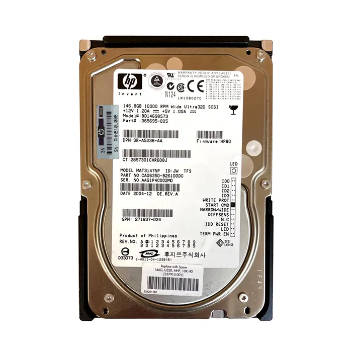 HP 3R-A5236-AA | 146GB 10000RPM Ultra320 SCSI 8MB Cache LVD 68-Pin 3.5-inch Hard Drive Refurbished - Hewlett-Packard (ou HP en abrégé) refurbished available on Gotodirect