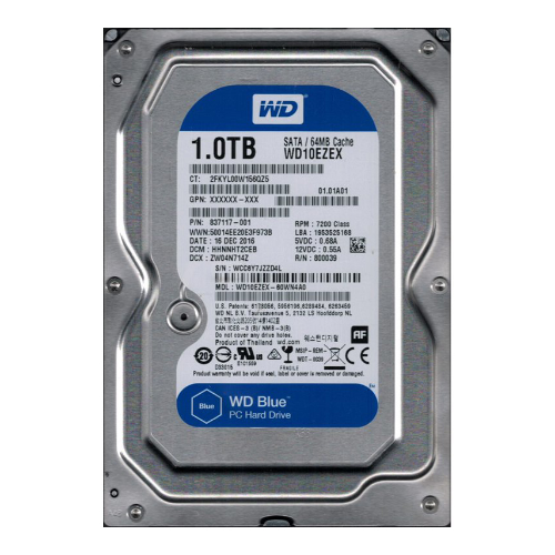 Western Digital WD10EZEX-60WN4A0 | Blue 1TB 3.5-inch 6GB/s SATA 7200RPM 64MB Cache Desktop Hard Drive Refurbished - Western Digital refurbished available on Gotodirect