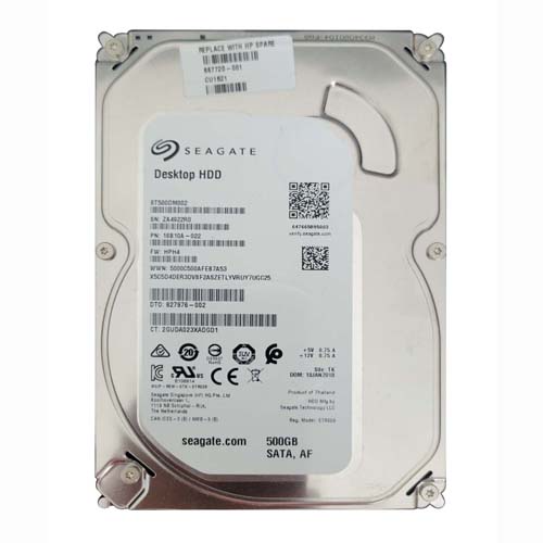 HP 667720-001 | 500GB 7200RPM SATA 3Gb/s 3.5-inch Hard Drive for Micro Tower PC Refurbished - Hewlett-Packard (ou HP en abrégé) refurbished available on Gotodirect