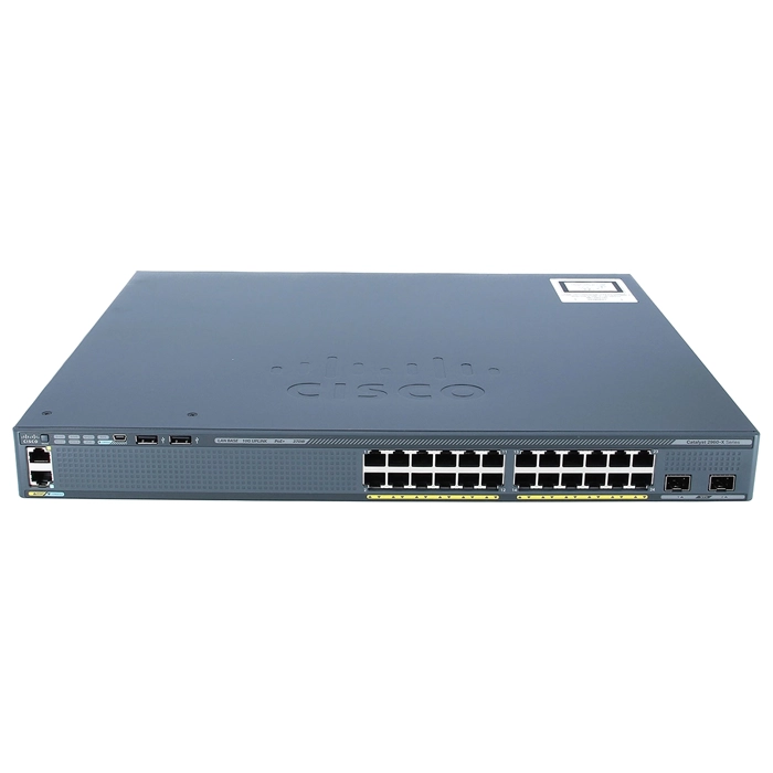 Cisco WS-C2960X-24PD-L= | Catalyst 2960X Series 2960X-24PD 24 x RJ-45 Ports PoE 10/100/1000Base-T + 2 x SFP+ Ports Layer 3 Managed 1U Rack-Mountable Gigabit Ethernet Network Switch Refurbished - Cisco Systems Inc. refurbished available on Gotodirect