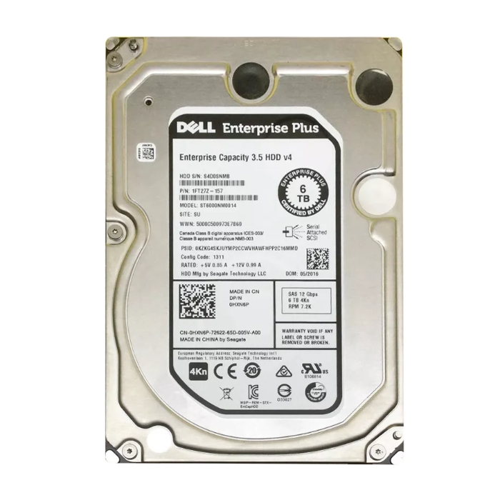 Seagate ST6000NM0014 | Enterprise Capacity V.4 6TB 7200RPM SAS 12Gb/s 128MB Cache (4Kn) 3.5-Inch Hard Drive Refurbished - Seagate refurbished available on Gotodirect